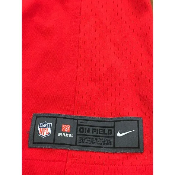 Nike New England Patriots Tom Brady #12 Red Throwback NFL Jersey Women's Large - Picture 7 of 9